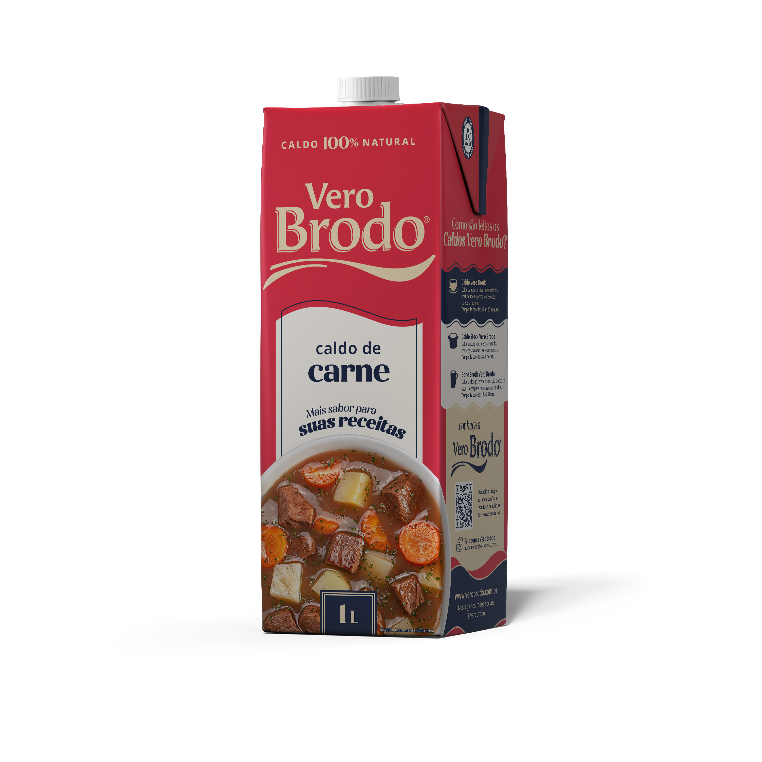 Caldo de Carne Bovina 1L - Vero Brodo